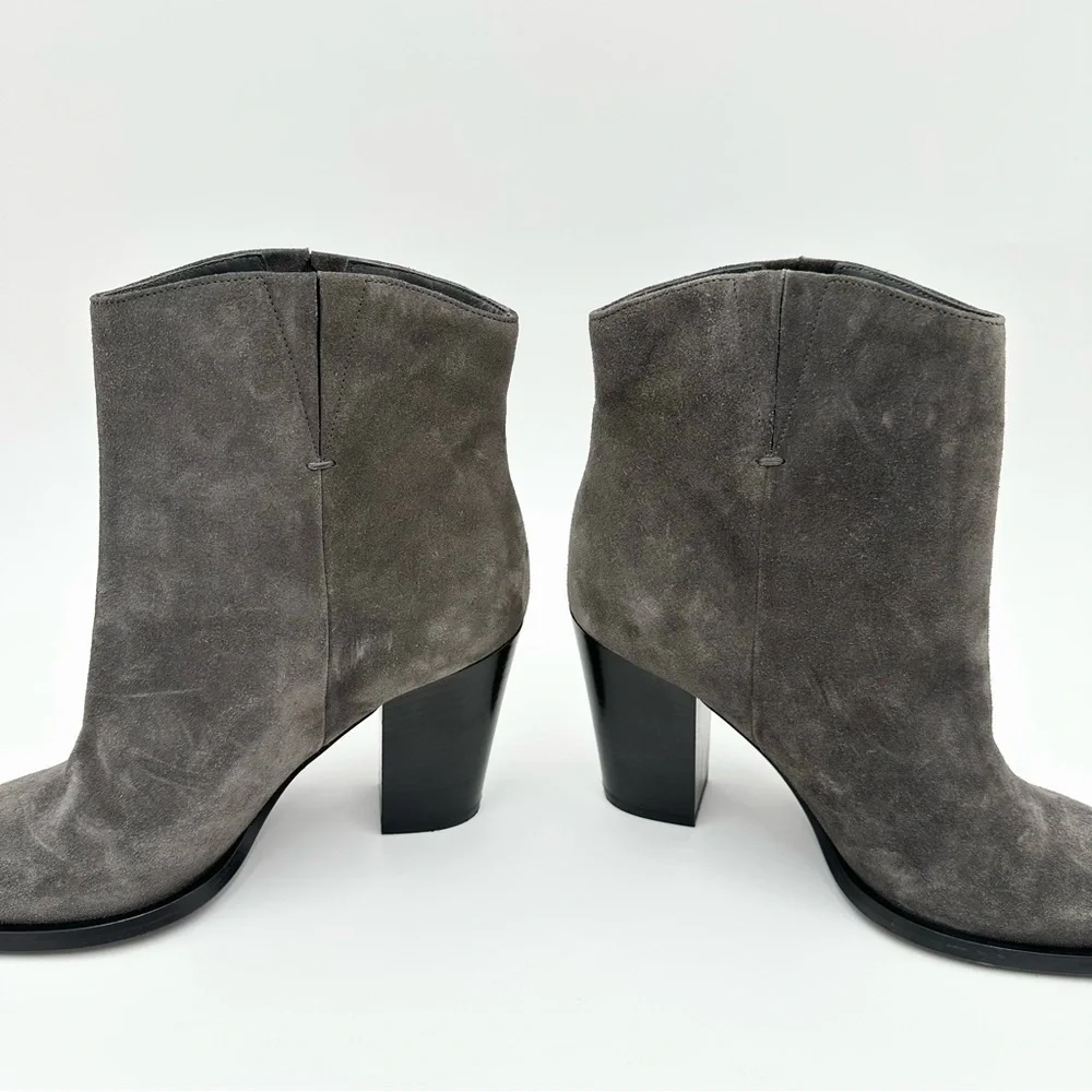 Vince Erving Ankle Boots in Grey Suede
